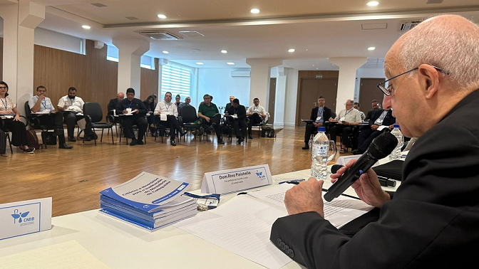 caption: Meeting of Catechists in Brazil