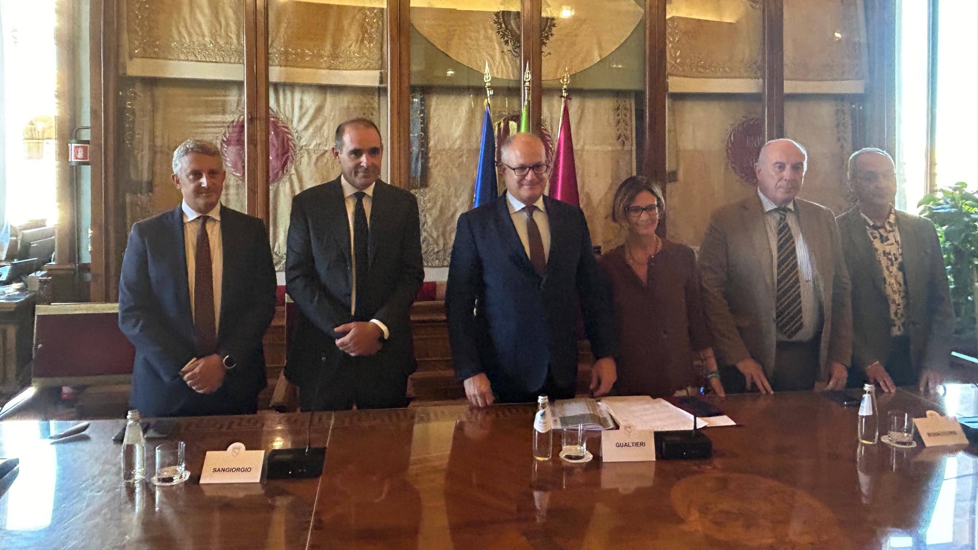 press conference to present the renovation works in Piazza Risorgimento