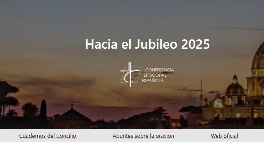Foto: Home page del sitio de la Conferencia Episcopal española dedicado al Jubileo
