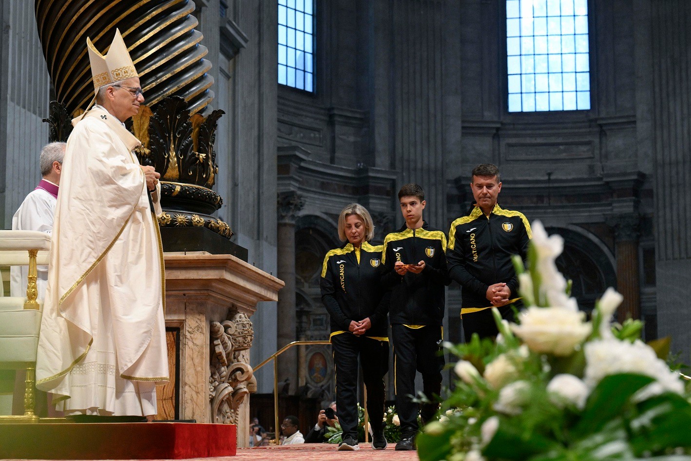 papa leone e sportivi