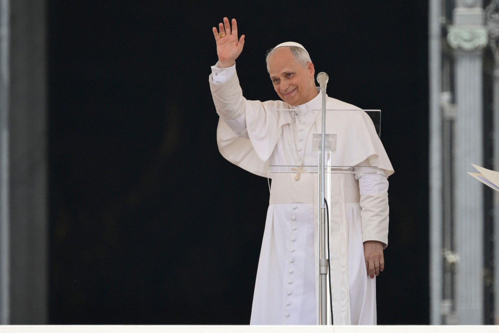 Pope Leo at the Angelus