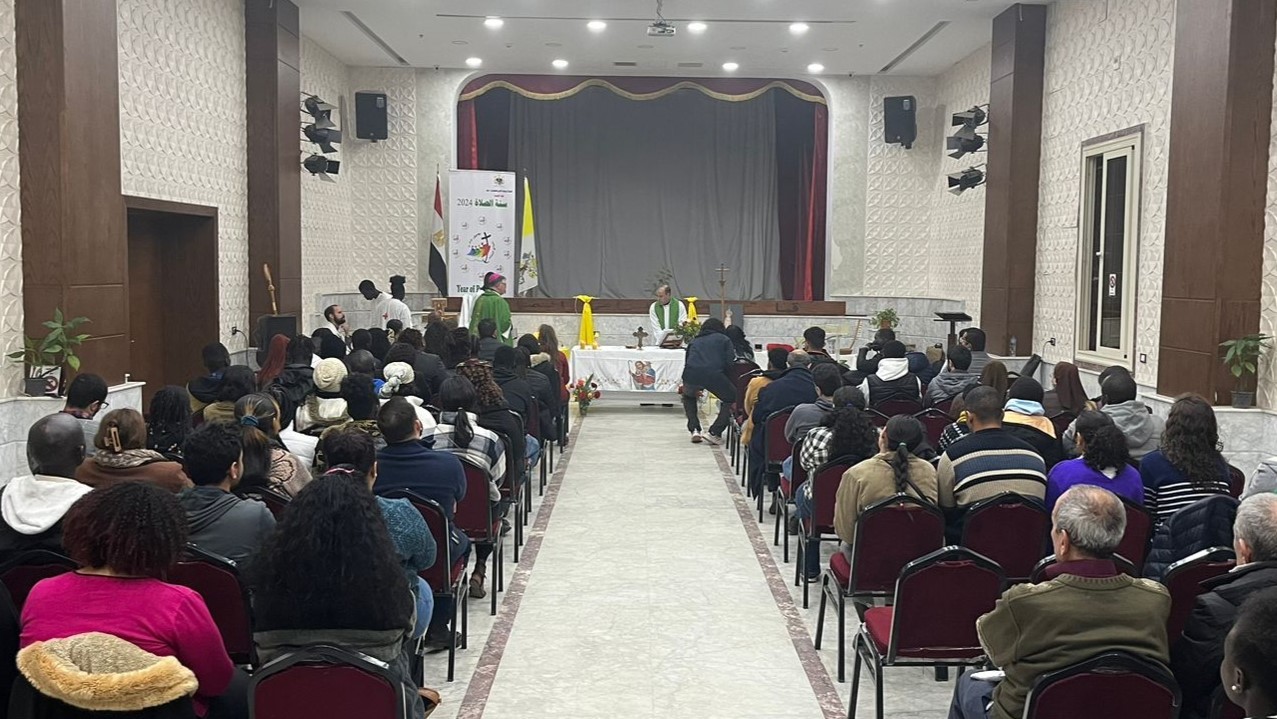 CAPTION: The celebration of the Opening Mass of the Year of Prayer in Cairo